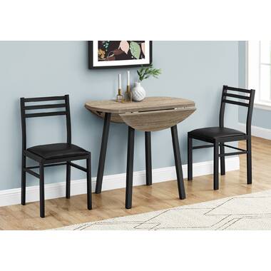 Dark wood deals small dining table